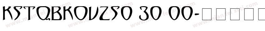 KSTQBKOVZS0 30 00字体转换